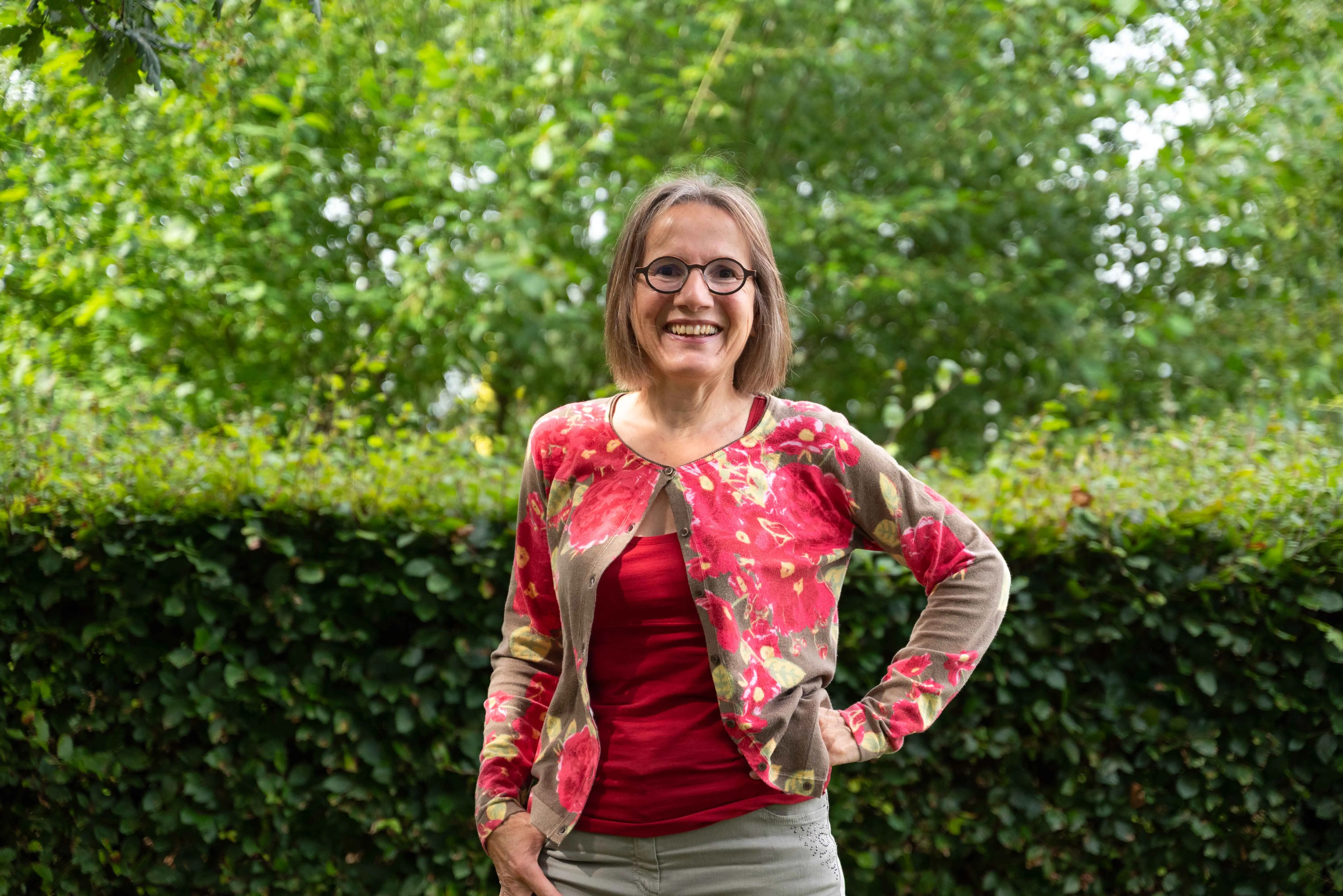 Pauline, casemanager dementie, lacht naar de camera